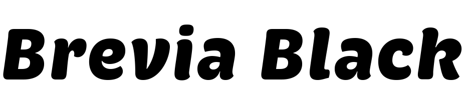 Brevia Black Italic Yazı tipi ücretsiz indir